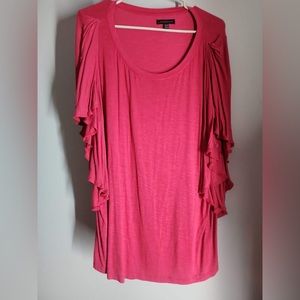 Lane Bryant Used Bell Sleeve Shit Pink 18/20
